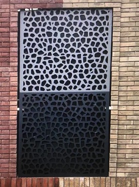 Декоративная перфорированная фасадная решетка из оцинкованной стали с порошковым покрытием от завода СТиВ