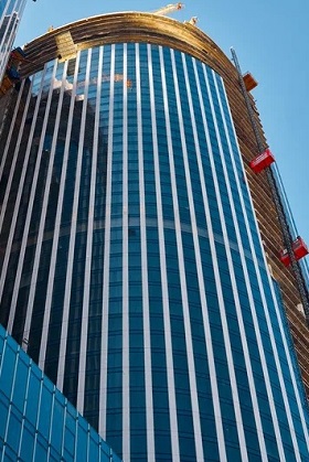 Строящийся небоскреб Moscow Towers - многофункциональный комплекс