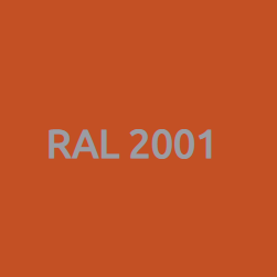 Металлический штакетник RAL 2001 Красно-оранжевый