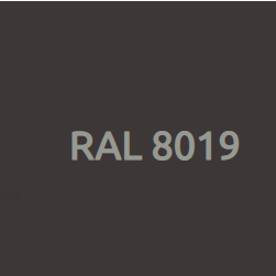 Металлический штакетник RAL 8019 Серо-коричневый