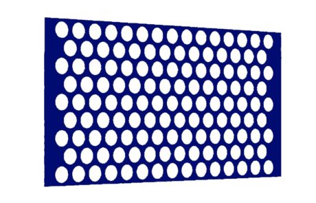 Перфорированные листы металлические окрашенные RV 3-4.5 RAL 5002 от завода СТиВ